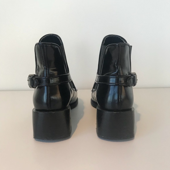 Zara Patent Leather Chelsea Boots - Picture 4 of 8